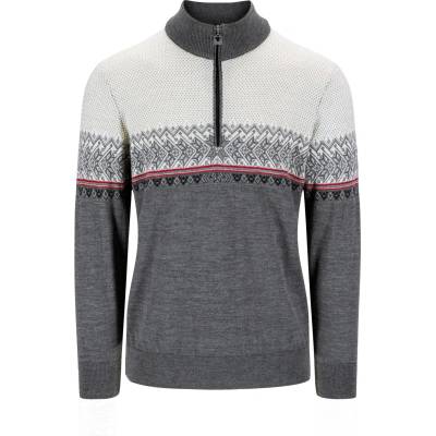 Dale of Norway Мъжки вълнен пуловер Dale of norway Hovden Sweater Merino jumper - Smoke / Off White (005-2204-0711)
