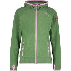 TROLLKIDS Детско поларено яке Trollkids Girls Sandefjord Jacket Fleece jacket - Pistachio Green / Wild Rose - размер 176 (EU) (703-2389-0920)