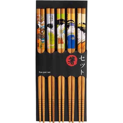Emro Aziatica Jedálne paličky 22,5cm Blue Geisha 5 párov