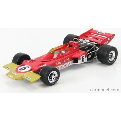 Quartzo Lotus F1 72c Team Lotus N 6 World Champion Winner French Gp 1970 Jochen Rindt Červené Zlato 1:43