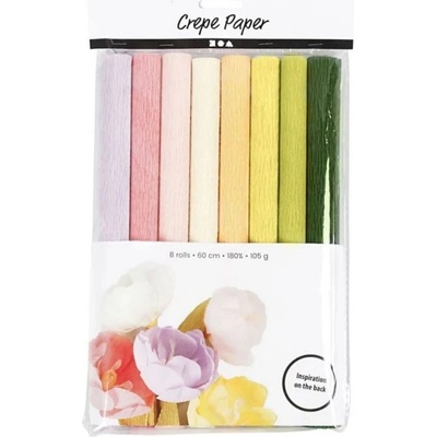 creativ company Krepový papír sada - pastelový mix (8ks) – Zbozi.Blesk.cz