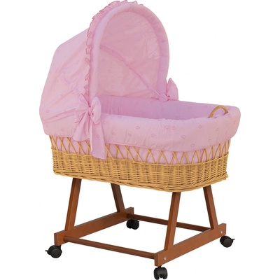 Scarlet Proutěný koš s boudičkou Méďa růžová – Zboží Dáma