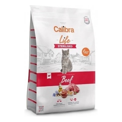 Calibra Life Sterilised Beef hovězí pro kastrované kočky 1,5 kg