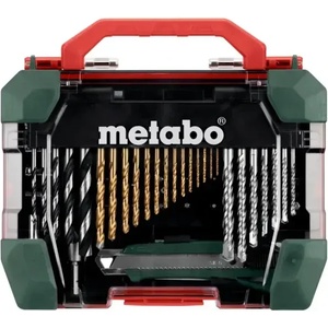 Metabo Свредла и битове Metabo - комплект 55 части за дърво, метал и зидария (626707000)
