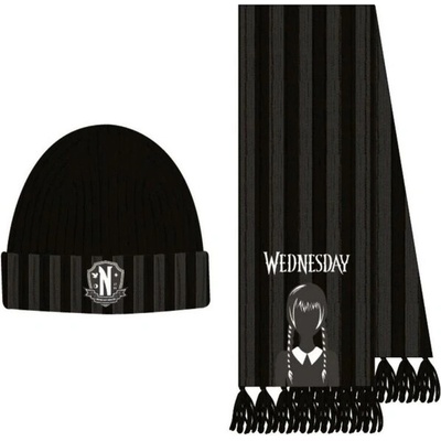Cerda čiapky a šál Wednesday Nevermore Academy