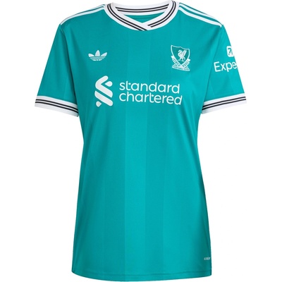 adidas Дамска футболна фланелка Adidas Liverpool Third Shirt 2025 2026 Womens - Green
