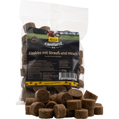 Caniland pštrosí a jelení cookies 275 g