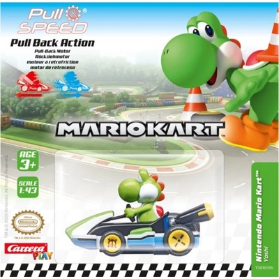Carrera Auto Pull Speed Super Mario Yoshi 1:43