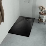 vidaXL SMC 100x80 cm квадратно черен (144781)