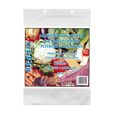 KRAMIX Sáčky mikrotenové 20 x 30 cm 15 mic transparentní 50 ks – Hledejceny.cz