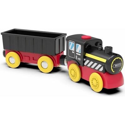 2Kids Toys Mašinka elektrická s pohonem Parní vlak s vagónem