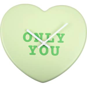 Karlsson Стенен часовник Heart Candy Only You светлозелен (KA5985LG)
