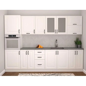 Кухня Квадрис 8 бял