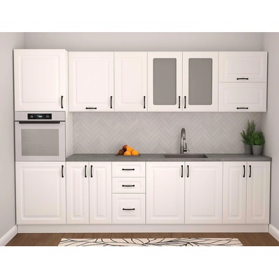 Кухня Квадрис 8 бял