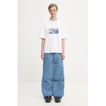 Fiorucci Памучна тениска Fiorucci Winter Waterskiing Print Boxy (W25FWJTS003CJ01WH01)