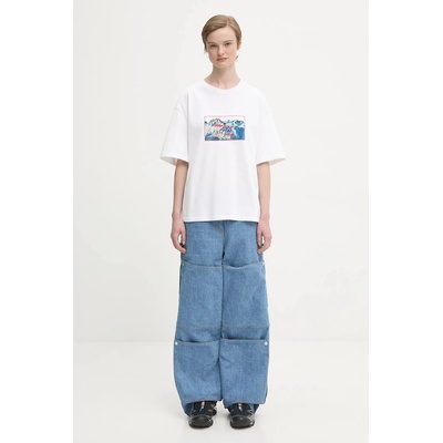 Fiorucci Памучна тениска Fiorucci Winter Waterskiing Print Boxy (W25FWJTS003CJ01WH01)