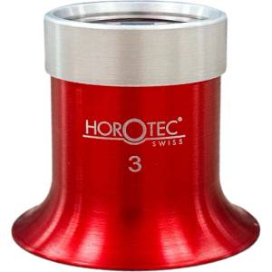 Horotec Червена анодизирана лупа 3.5x за часовникари Horotec MSA00.033-3
