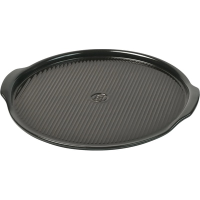 Emile Henry Керамична плоча за пица emile henry ridged pizza stone - Ø40 - цвят черен (eh 7614-71)