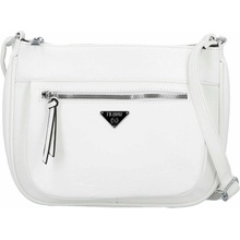 Trendy dámská koženková crossbody kabelka Betty bílá