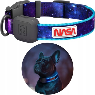 WAUDOG Obojek pro psa s LED podsvícením NASA21
