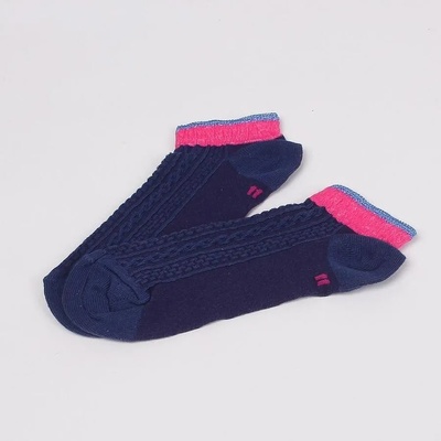 Детски терлици в тъмносиньо и цикламено