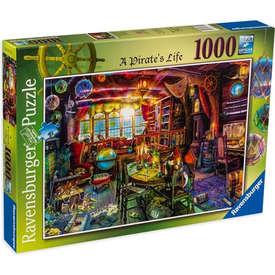 Ravensburger Пъзел Ravensburger от 1000 части - Животът на пират (16755)
