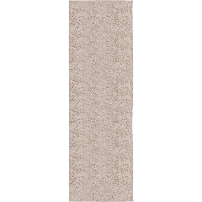 Шаги килим пътека с дълъг косъм, модерен, бежов, 80x250 cm