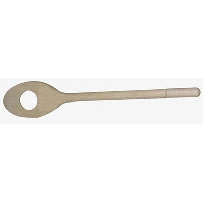 vařečka oválná 30cm kul.otvor dřev.
