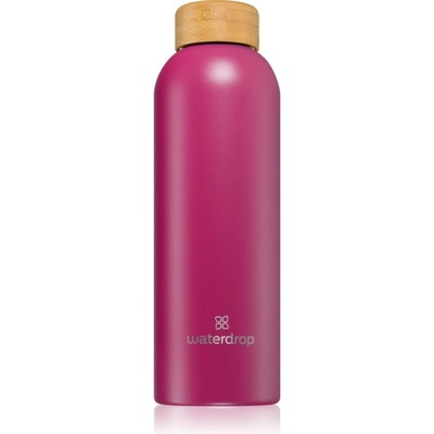 Waterdrop Thermo Steel fľaša na vodu z nehrdzavejúcej ocele farba Pink Matt 600 ml