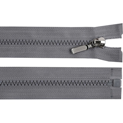 Stoklasa Kostěný zip No 5 délka 50 cm s ozdobným jezdcem Balení: 1 ks, Varianta: 319 šedá ocelová 319 šedá ocelová