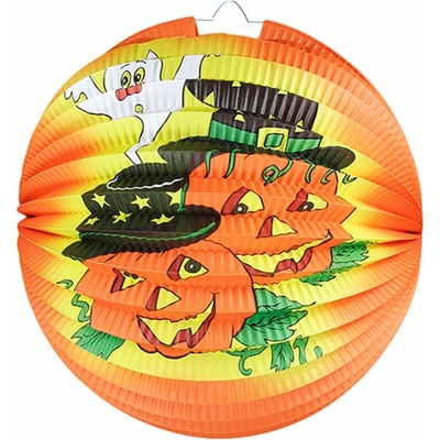 Rappa Lampion Halloween veselá dýně 25 cm se svítící hůlkou 40 cm