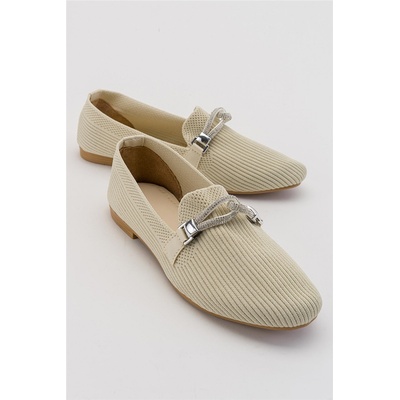 Moda Trend Дамски балерини от текстил - Бежови #381791 (381791_Бежов)