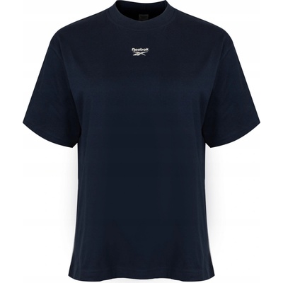 REEBOK DÁMSKE TRIČKO CL AE RELAXED FIT TEE HS4724 TMAVOMODRÁ