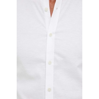 Lindbergh Риза Lindbergh мъжка в бяло с кройка по тялото с права яка (30.203174A.WHITE)