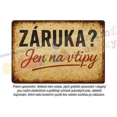 Retro cedule - dílna a garáž 13 - Plast / A5 ( 20x15cm)