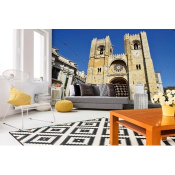 DIMEX ART s. r. o Самозалепваща се флизелинова фототапета катедралата се, лисабон 375 x 250 см