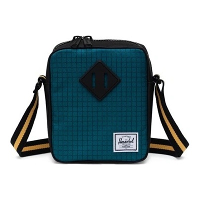 Herschel taška cez rameno Heritage crossbody Harbour Blue Grid/Black/Amber Yellow 05736