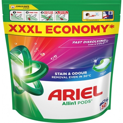 Ariel All-in-1 Pods Color gelové kapsle na barevné prádlo 44 PD
