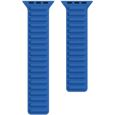 JC Магнитна силиконова каишка за Apple Watch 38мм, 40мм, 41мм, 42мм (2024) - JC Design Silicone Link Band (светлосин)