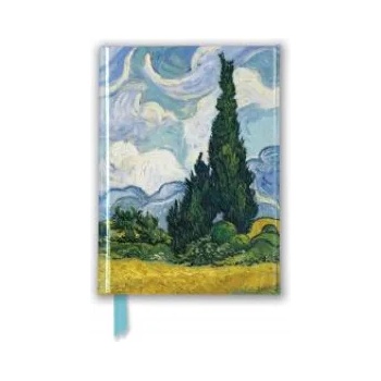 Flame Tree Publishing Vincent Van Gogh: Wheat Field with Cypresses (Foiled Pocket Journal) | Flame Tree Studio