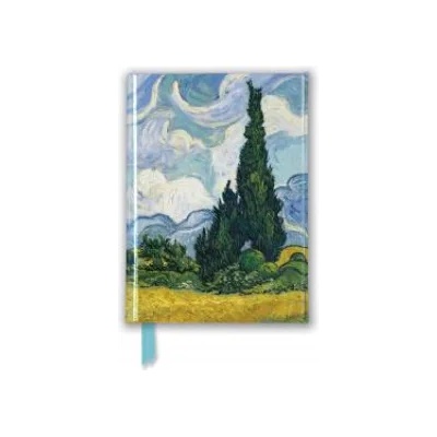 Flame Tree Publishing Vincent Van Gogh: Wheat Field with Cypresses (Foiled Pocket Journal) | Flame Tree Studio