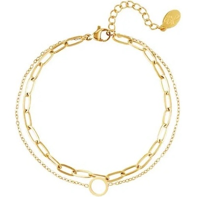 Ornamenti pozlacený náramek Chunky gold OOR350014