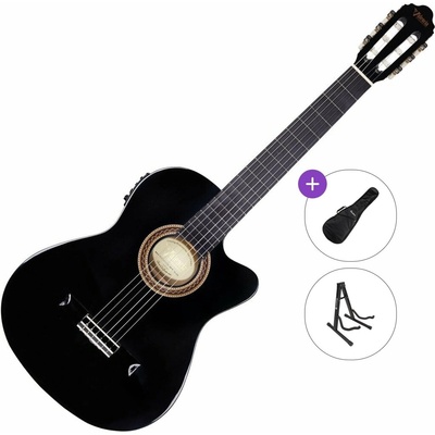Valencia VC104TCE Standard SET 4/4 Black Класическа китара с предусилвател