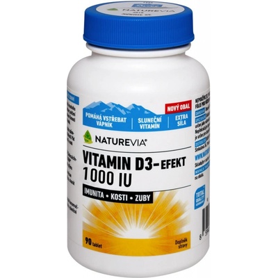 Naturevia Vitamín D3-Efekt 1000 IU 90 tabliet