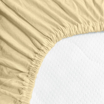 Top textil jersey prostěradlo Top krémové 160x200