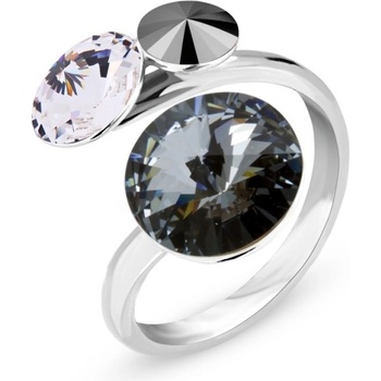 Spark prsten se Swarovski Elements Lollipop 8814 Jet