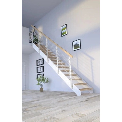 Pertura Libra Rustikální dub bez podstupnic bílá rovné 87 cm 12/13