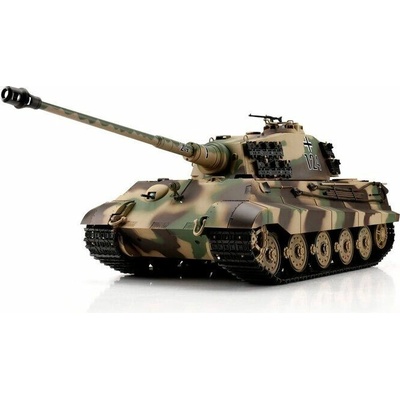 TORRO TORRO tank RC Königstiger Henschel kamufláž - BB Airsoft+IR kovové pásy 1:16