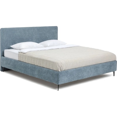Bonami Синьо тапицирано двойно легло с включена подматрачна рамка 180x200 cm Noira Slim - Bonami Selection (1756714)