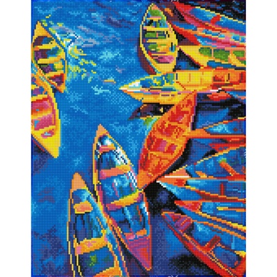 Diamond Dotz Синият кей - диамантен гоблен dq9.003